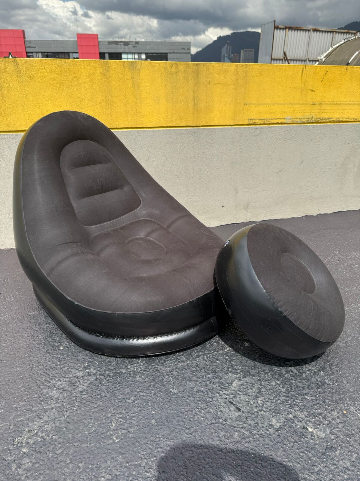 Silla Sofá Inflable Reposapiés Sillón